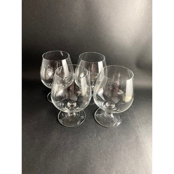 Set of 4 Vintage Crystal Brandy Snifters - Classic Elegant Bourbon, 6" Tall - Picture 2 of 6